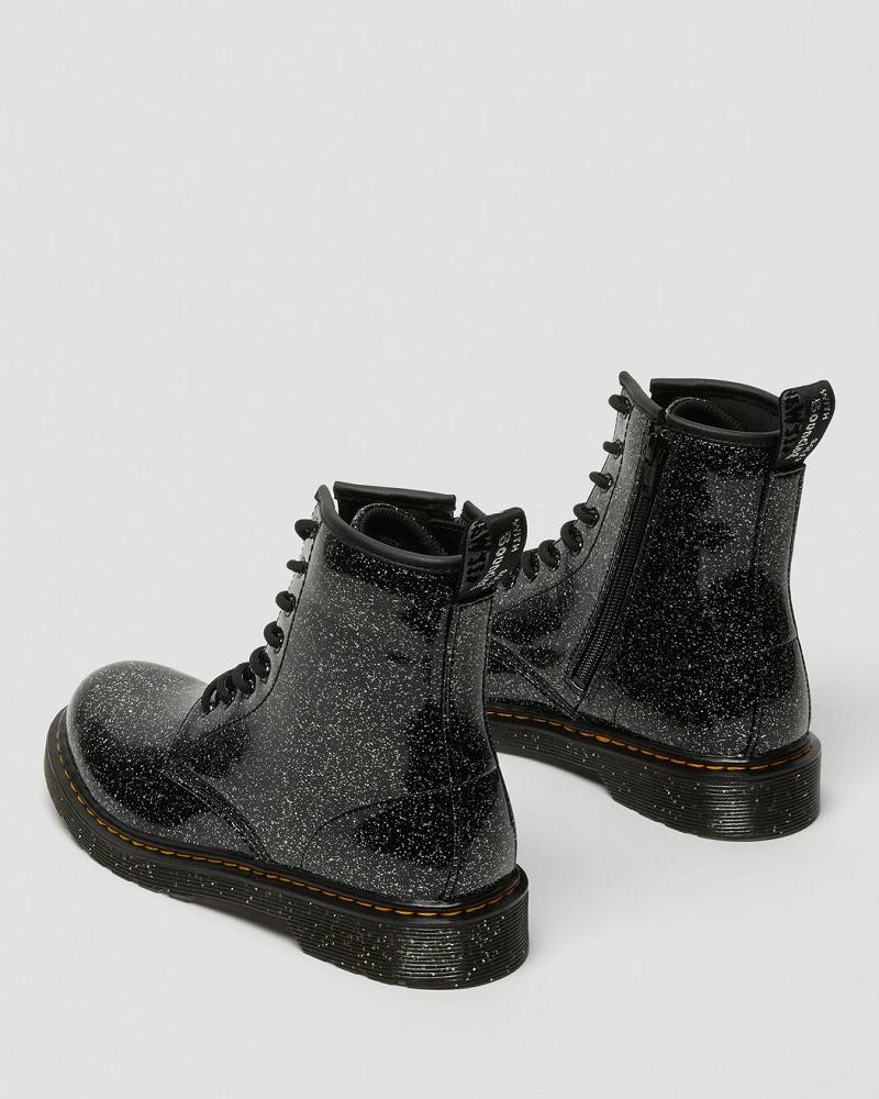 Dr Martens Youth 1460 Glitter Veterlaarzen Kinderen Zwart | NL 118NWY